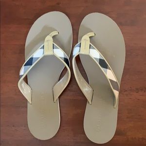 Burberry flip flops